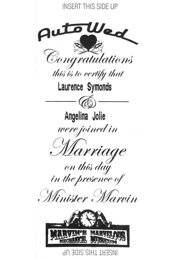 AutoWed Thermal Printer Certificate